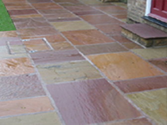new garden paving